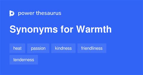 warm thesaurus|other term for warmth.